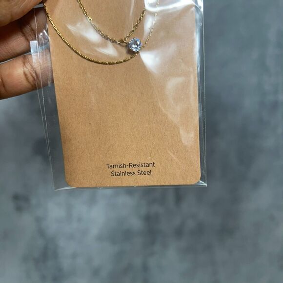 18K Gold Dipped Layered Necklace (Waterproof) - Picture 4 of 6